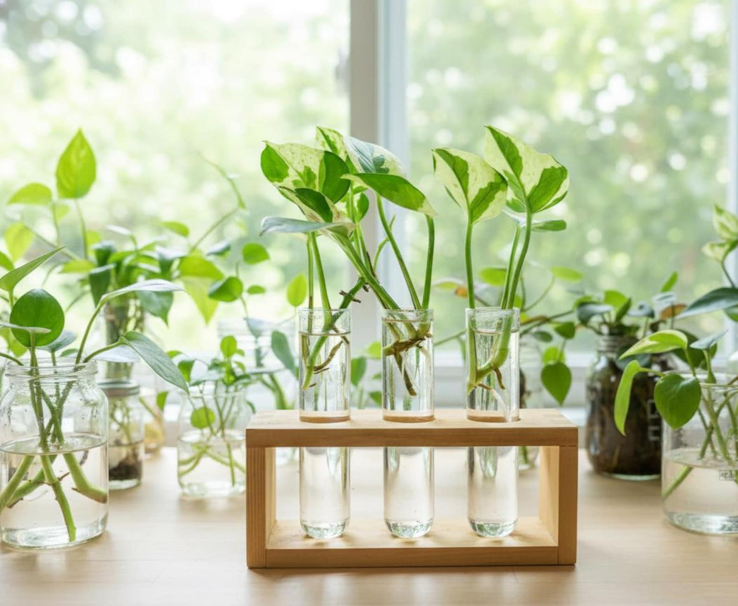 Water Propagation Plant Cutting Mystery Box: Houseplant Clippings Grow in water/hydroponics Rare & Common - 1Leaf/1Node Surprise Plant