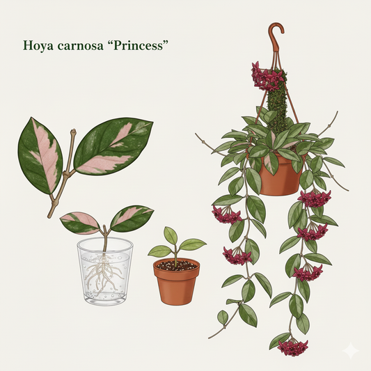 Live Hoya Princess Plant – Easy-Care Indoor Vining Houseplant – Perfect Gift for Plant Lovers