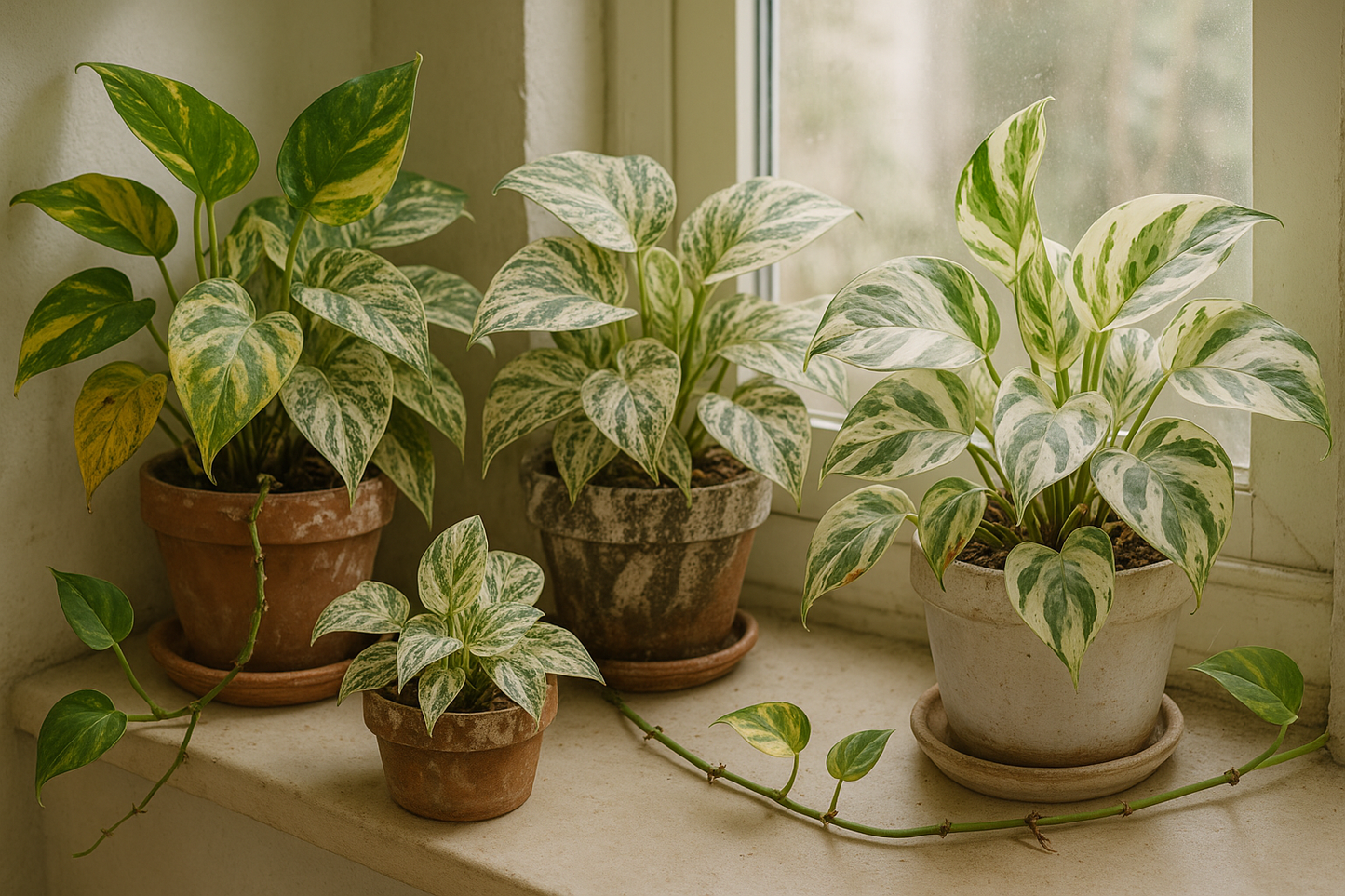 use real pothos plants 